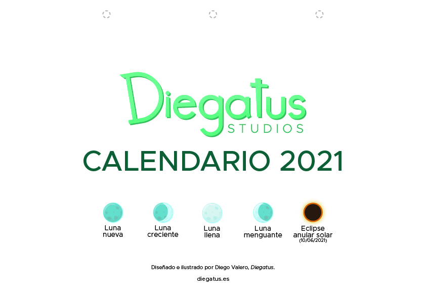 Calendario Diegatus Studios 2021
