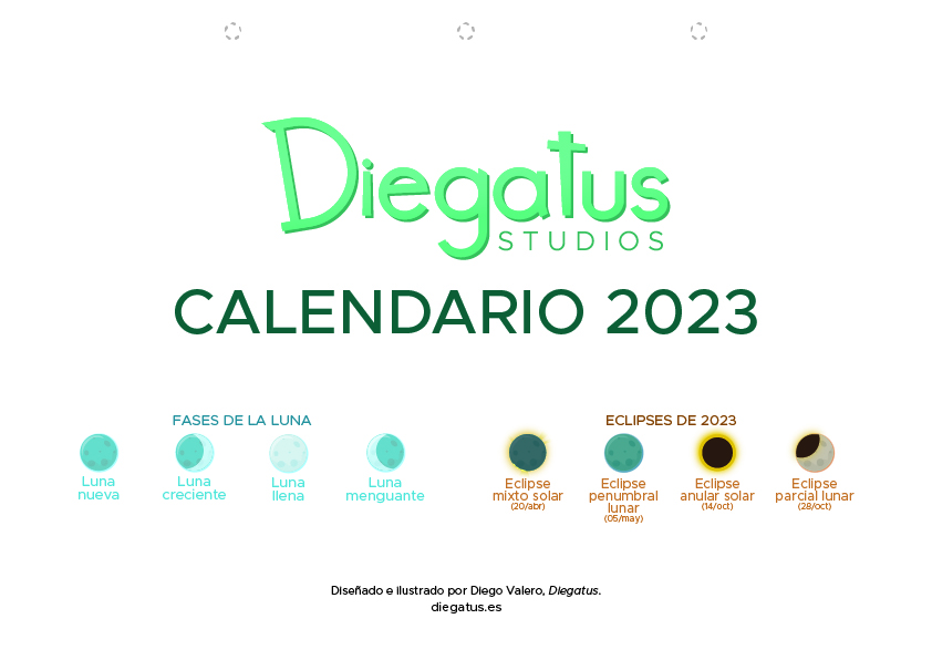Calendario Diegatus Studios 2023
