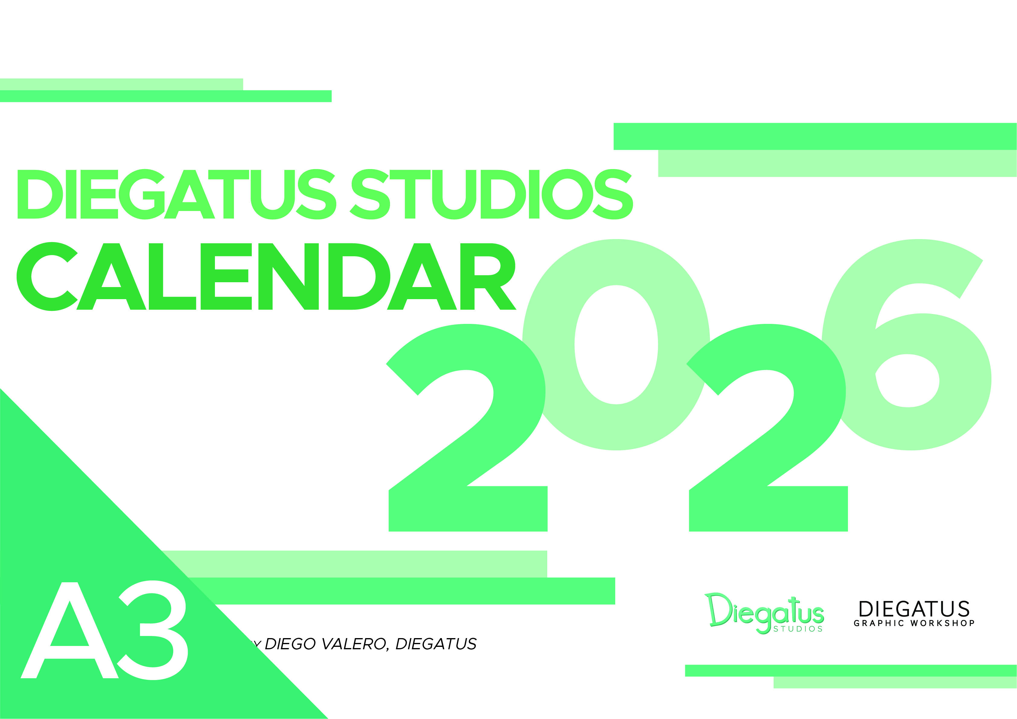 Calendario Diegatus Studios Calendar 2026 (A3)